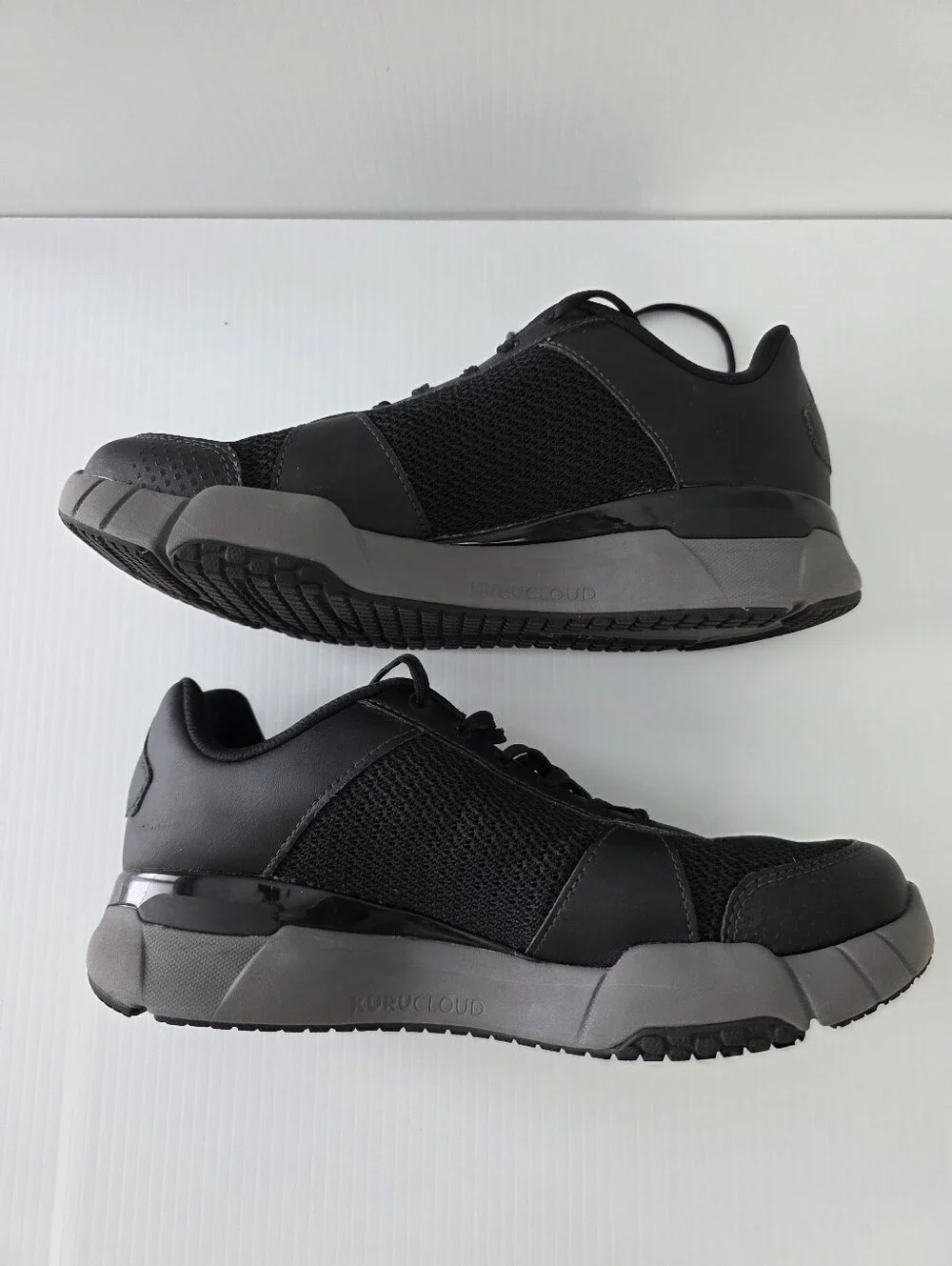 KURU Quantum 2.0 Men's Black Comfort Support Athletic Lace-Up Shoes 10